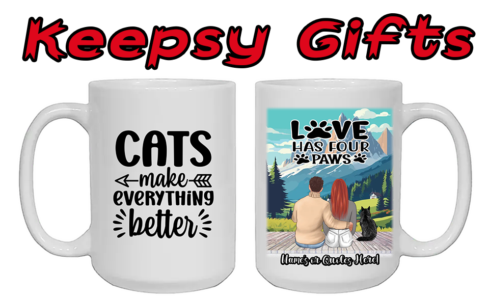 Couple & Up To Four Cats 15oz Personalised Mugs - Left-Side Quote