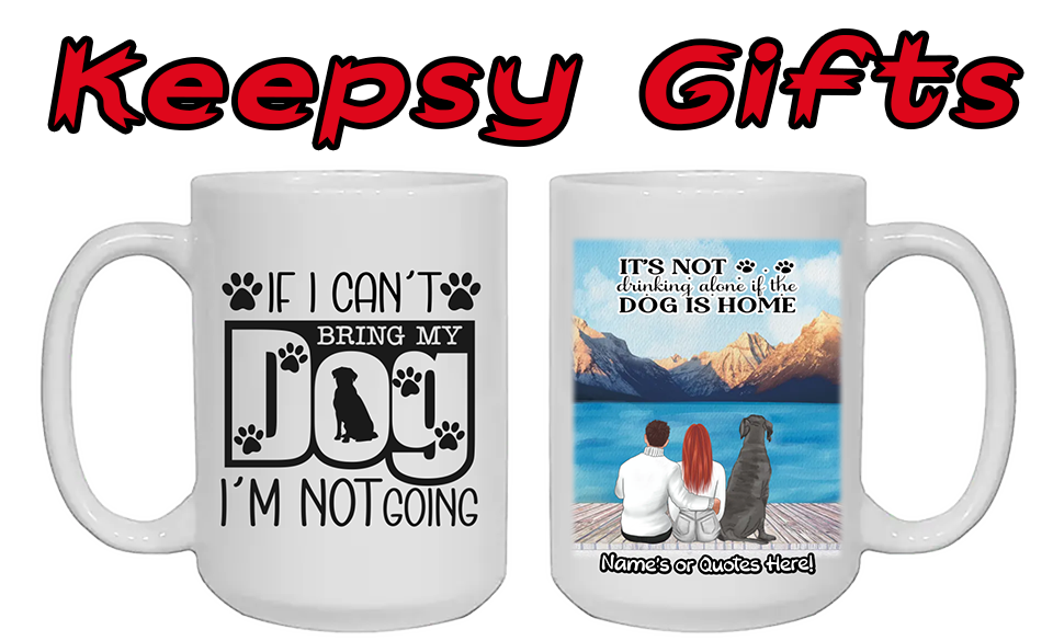 Couple & Up To Four Dogs 15oz Personalised Mugs - Left-Side Quote