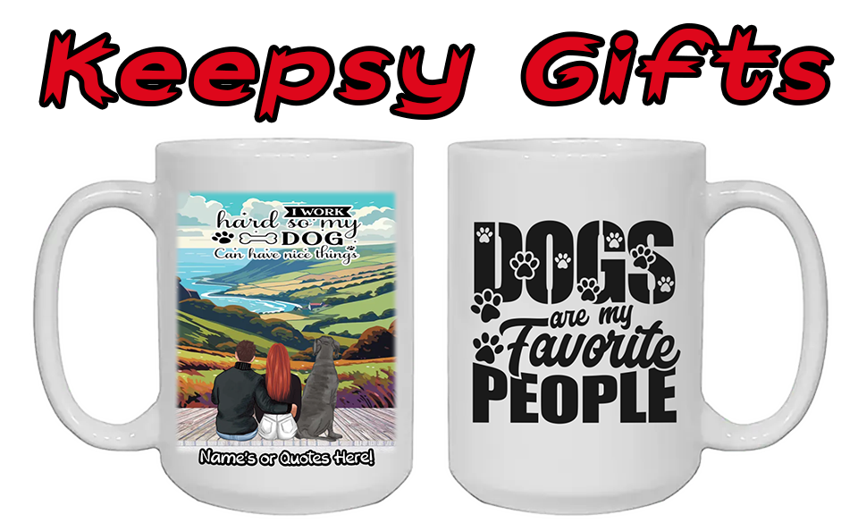 Couple & Up To Four Dogs 15oz Personalised Mugs - Right-Side Quote