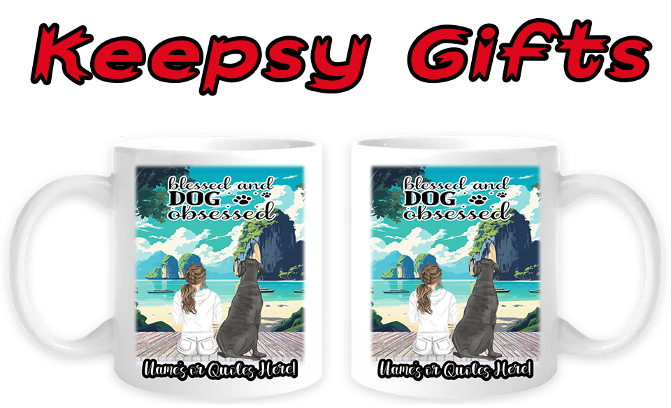 Woman & Up To Four Dogs 11oz Personalised Mugs
