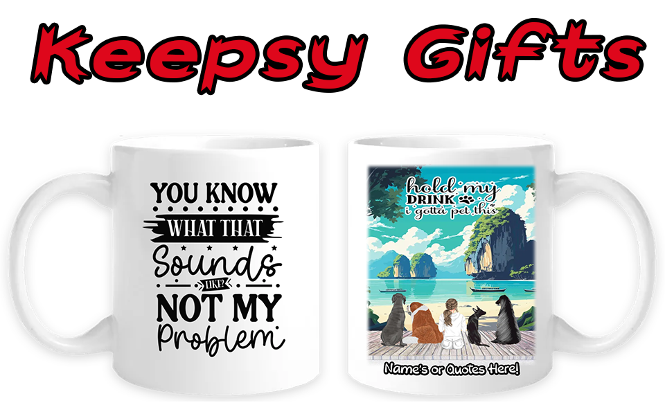 Woman & Up To Four Dogs 11oz Personalised Mugs - Left-Side Quote