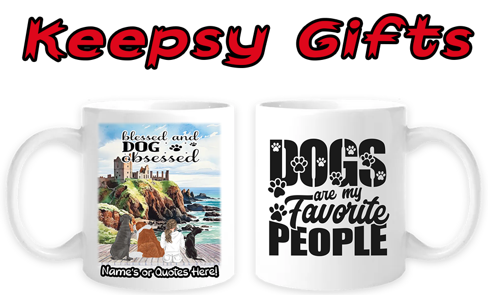 Woman & Up To Four Dogs 11oz Personalised Mugs - Right-Side Quote